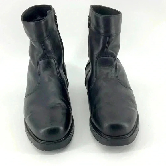 LOGISTIK LEATHER MAN ANKLE BOOTS  8 INCH - Picture 1 of 8